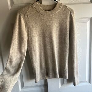 Everlane Beige Cashmere Crewneck Sweater